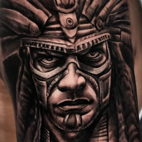 Tribal Warrior Tattoo Design Thumbnail